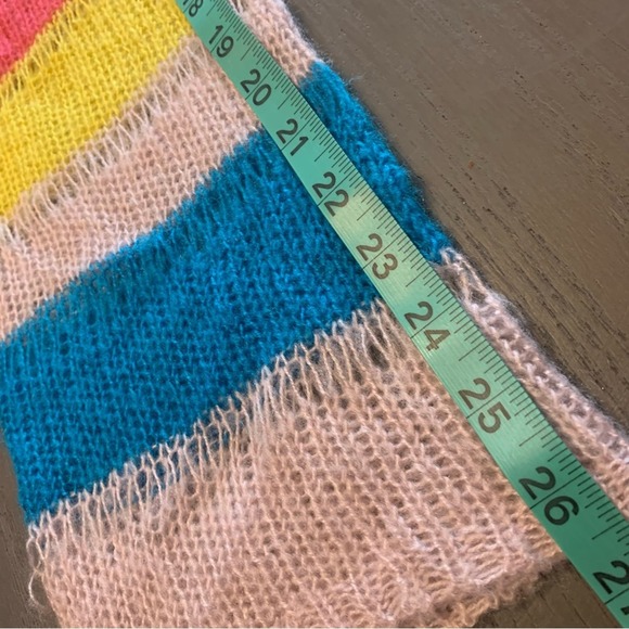 ASOS Fairycore multicolor knit Y2K style crop sweater. Size 4  XS - Picture 8 of 13